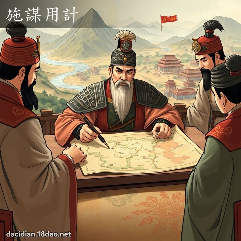 施谋用计 - 国语大辞典配图