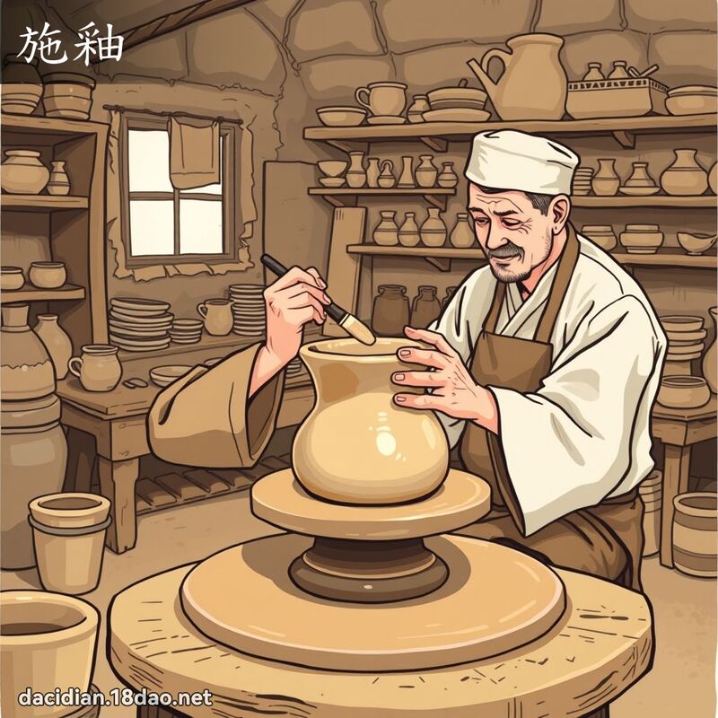 施釉 - 国语大辞典配图