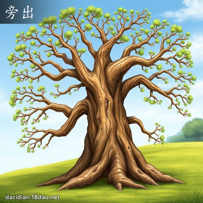旁出 - 國語大辭典配圖