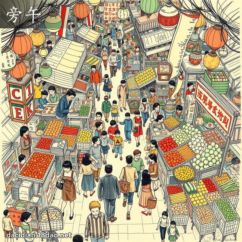 旁午 - 國語大辭典配圖