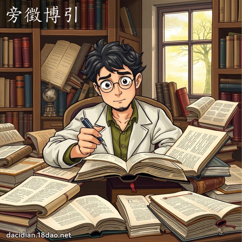 旁徵博引 - 國語大辭典配圖