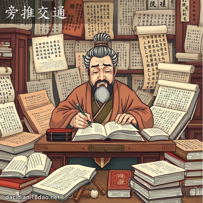 旁推交通 - 國語大辭典配圖