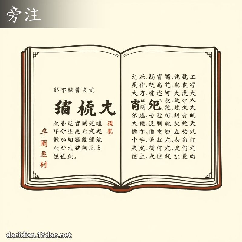 旁注 - 國語大辭典配圖