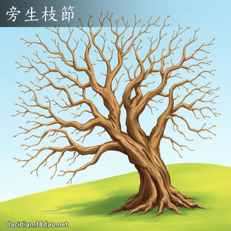 旁生枝节 - 国语大辞典配图
