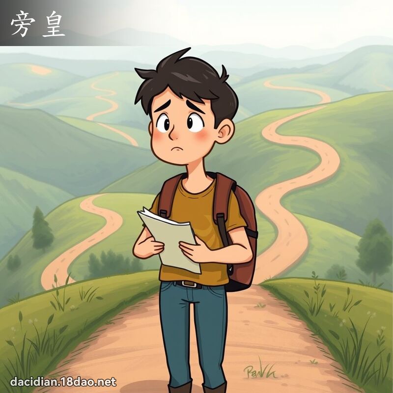 旁皇 - 國語大辭典配圖