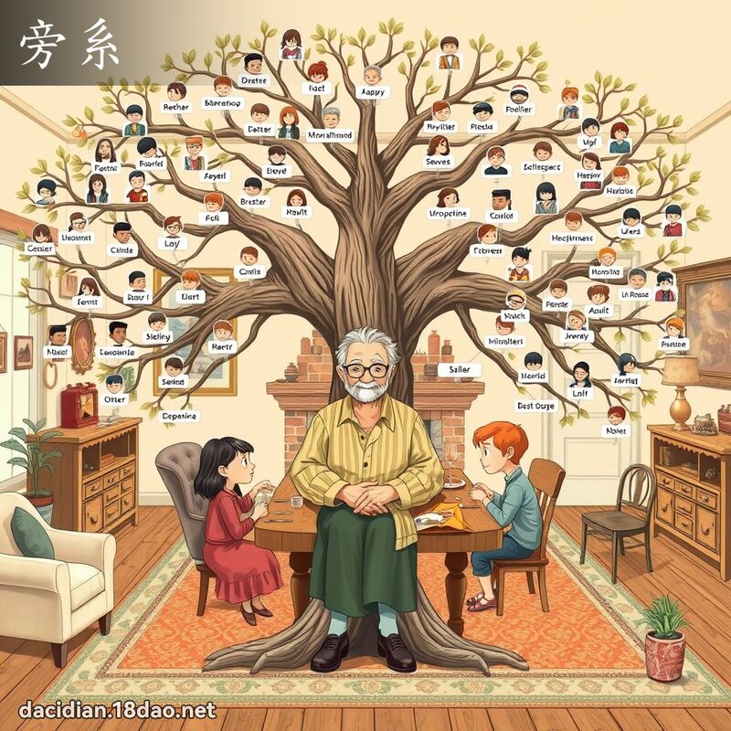 旁系 - 国语大辞典配图