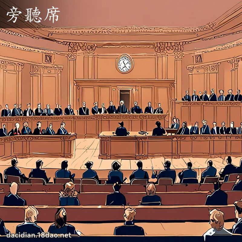 旁听席 - 国语大辞典配图