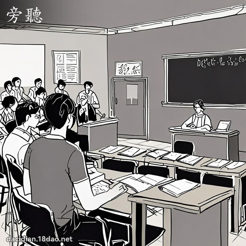 旁听 - 国语大辞典配图