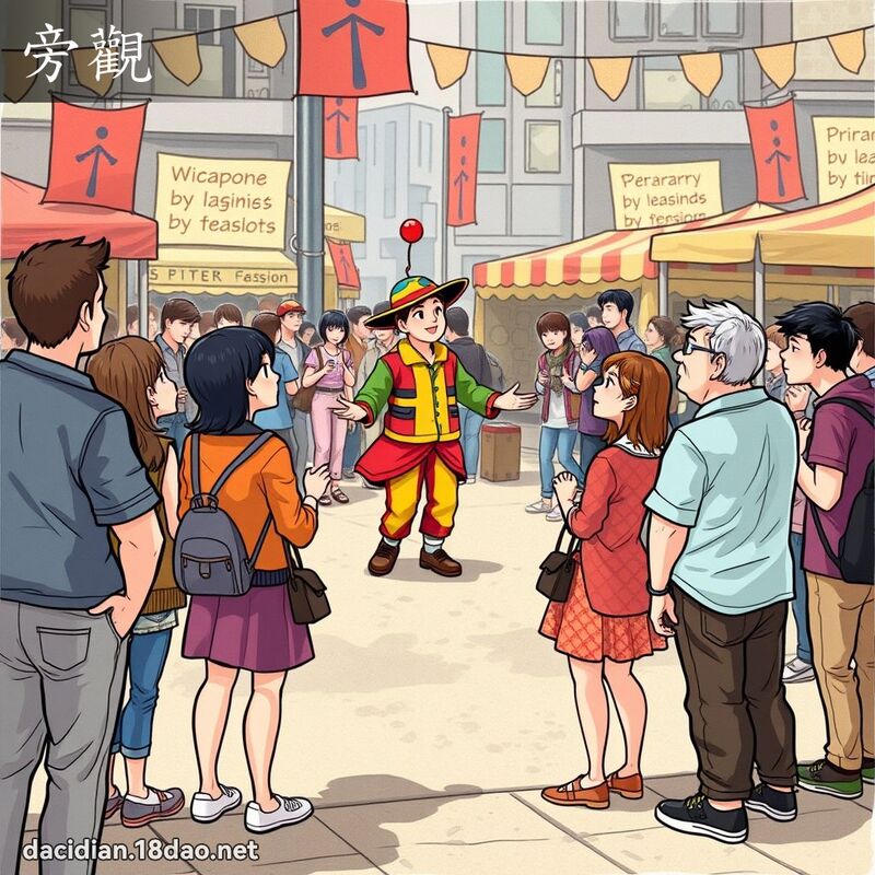 旁观 - 国语大辞典配图