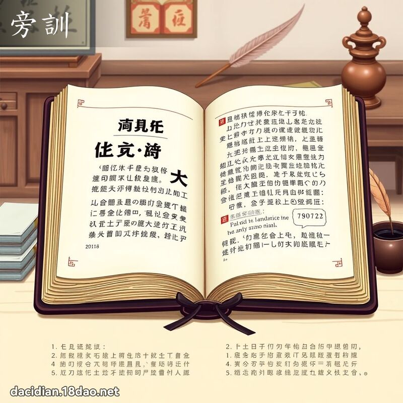 旁訓 - 國語大辭典配圖