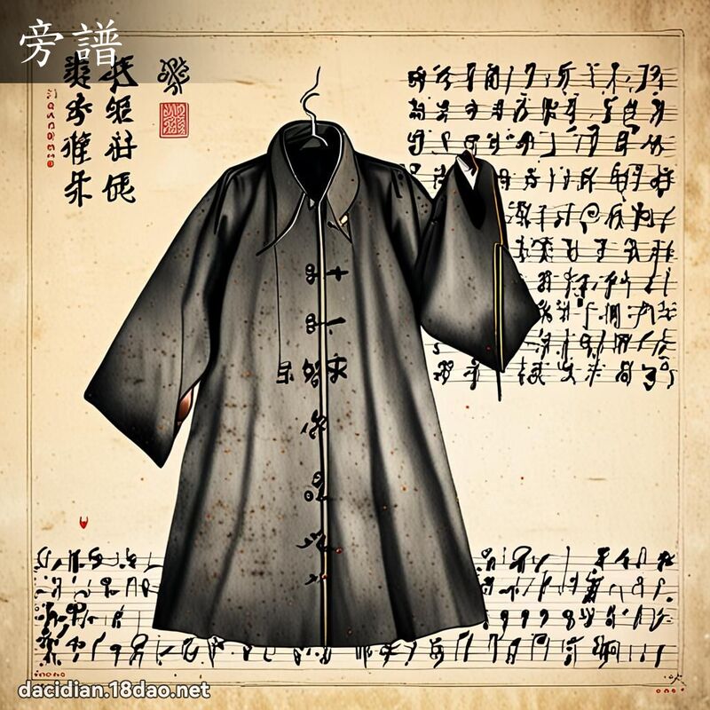 旁譜 - 國語大辭典配圖