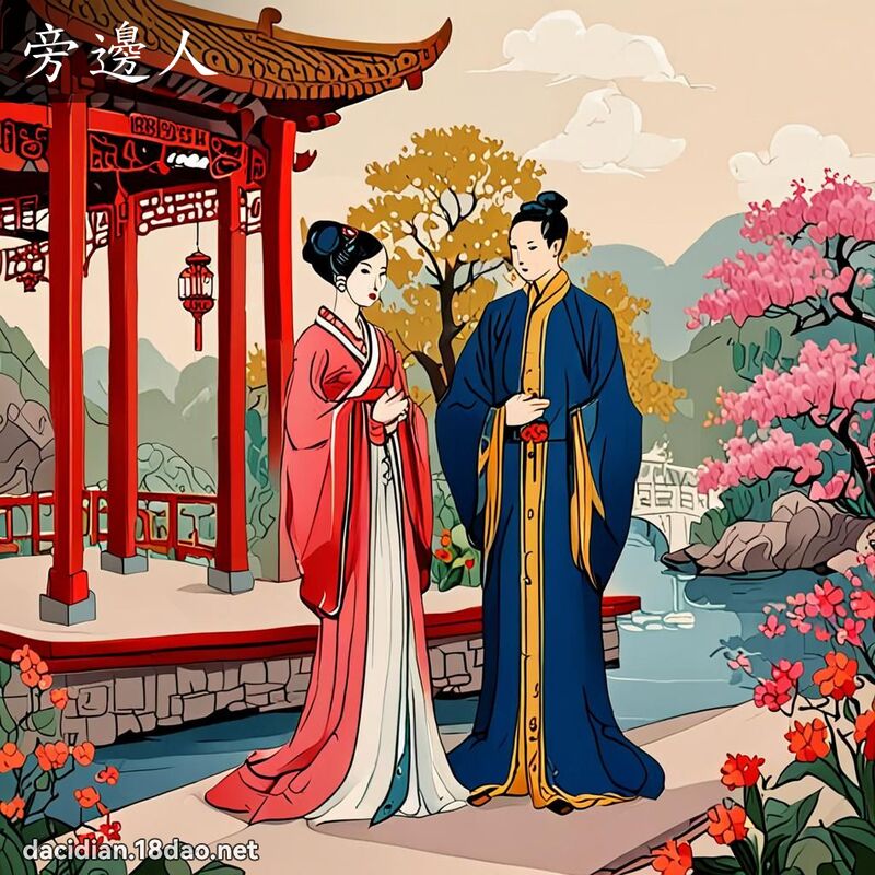 旁边人 - 国语大辞典配图