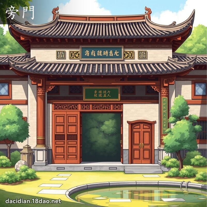 旁門 - 國語大辭典配圖