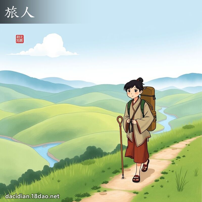 旅人 - 國語大辭典配圖