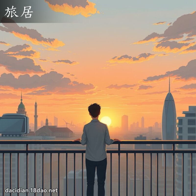 旅居 - 国语大辞典配图