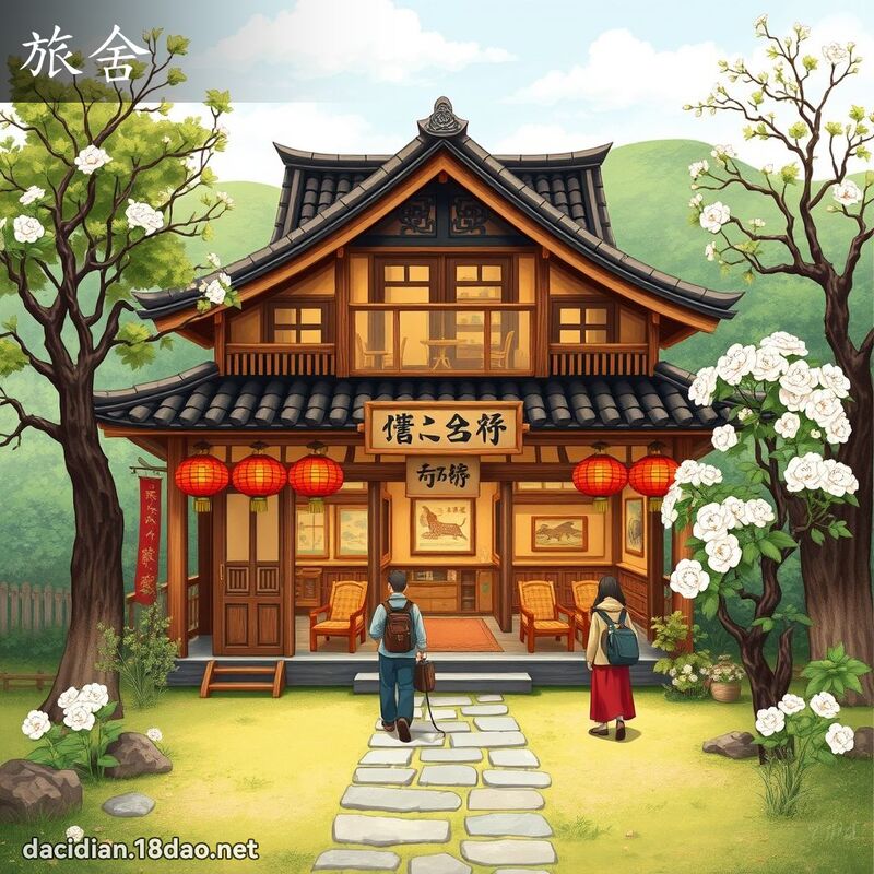 旅舍 - 國語大辭典配圖