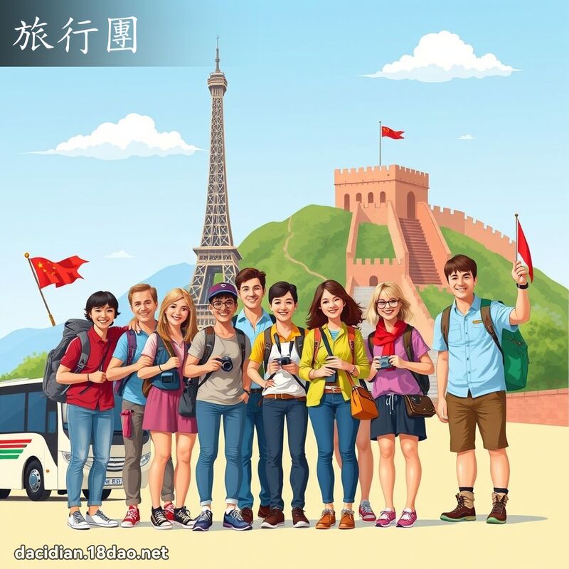 旅行团 - 国语大辞典配图