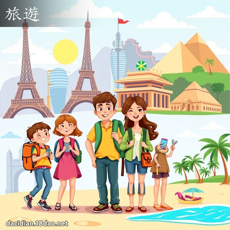 旅遊 - 國語大辭典配圖