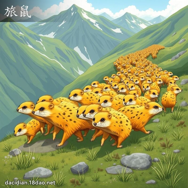 旅鼠 - 国语大辞典配图