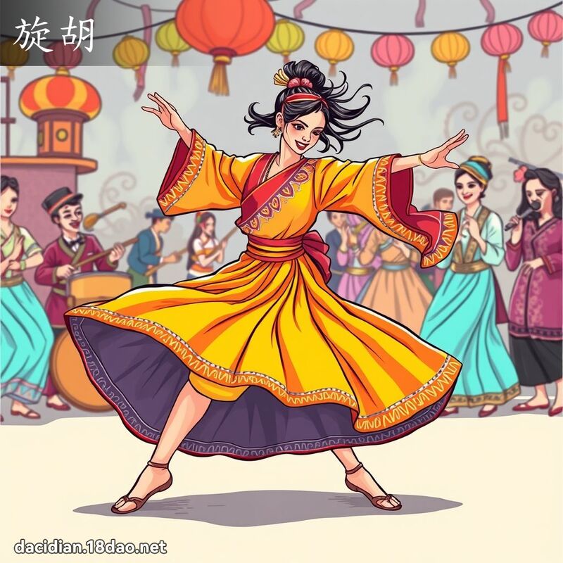 旋胡 - 國語大辭典配圖