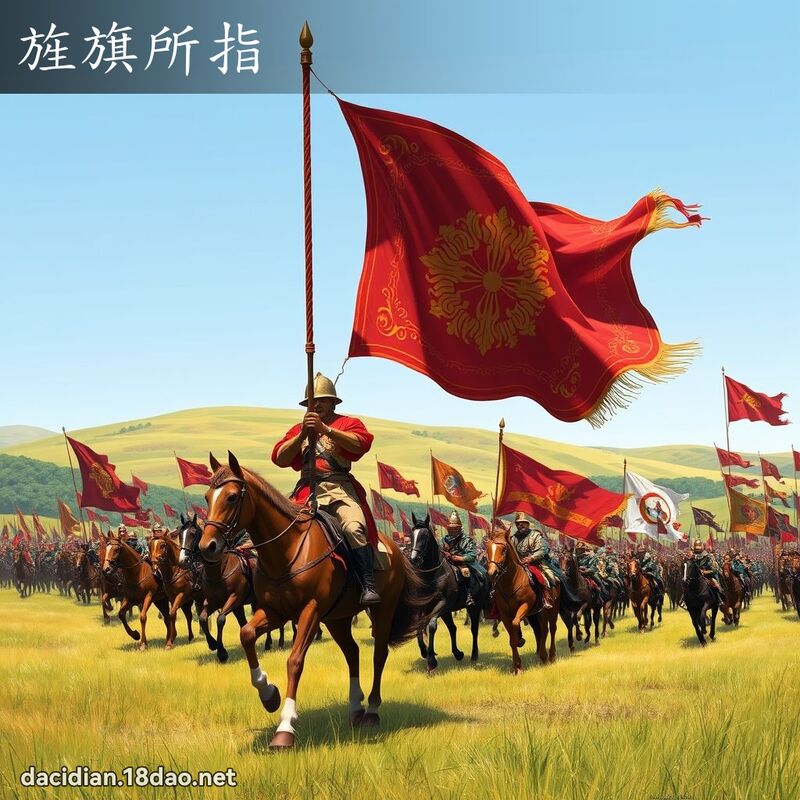 旌旗所指 - 国语大辞典配图