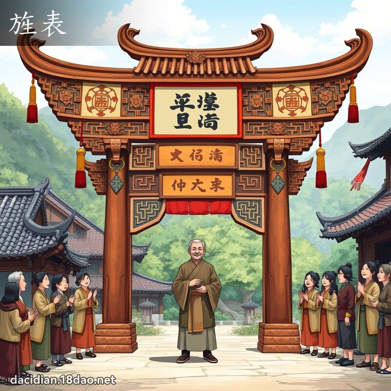 旌表 - 國語大辭典配圖