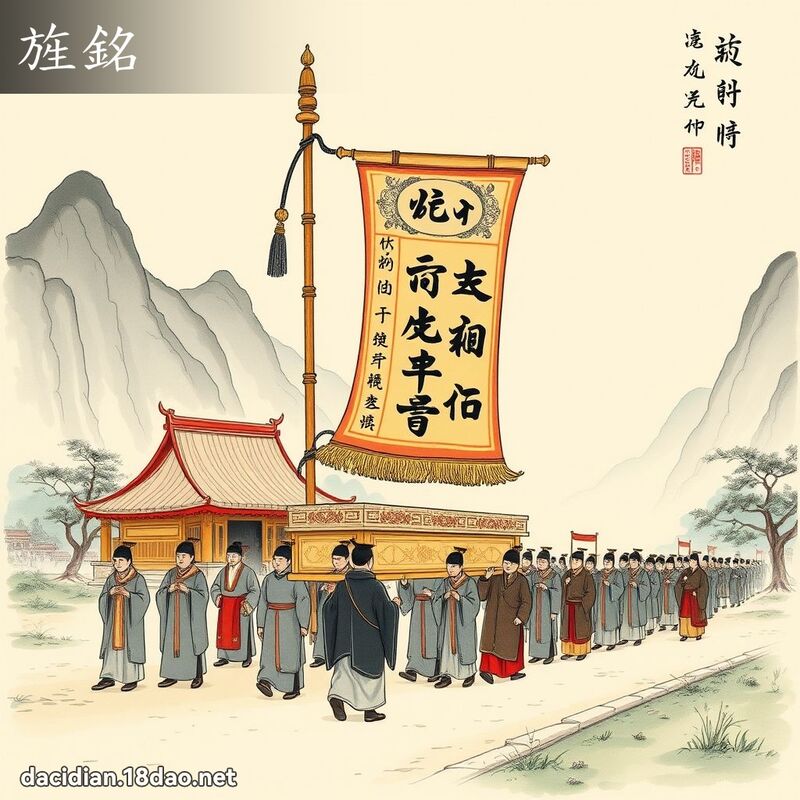 旌铭 - 国语大辞典配图