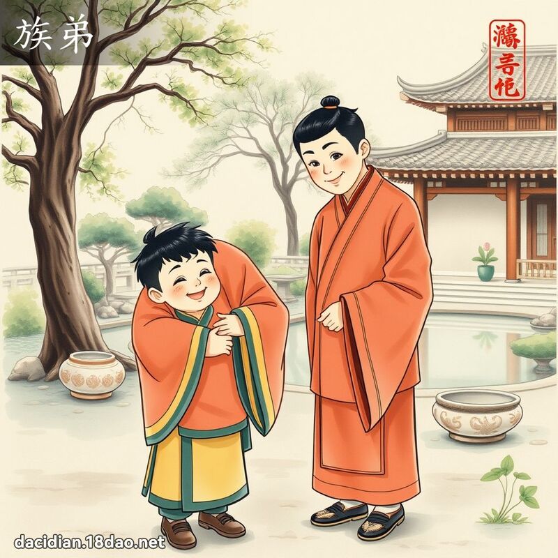 族弟 - 國語大辭典配圖