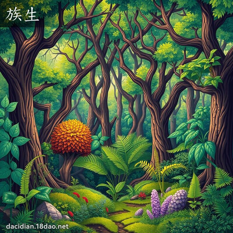 族生 - 國語大辭典配圖