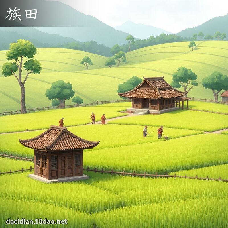 族田 - 國語大辭典配圖