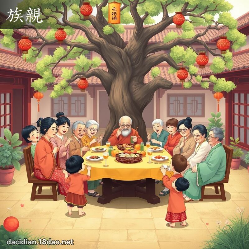 族亲 - 国语大辞典配图