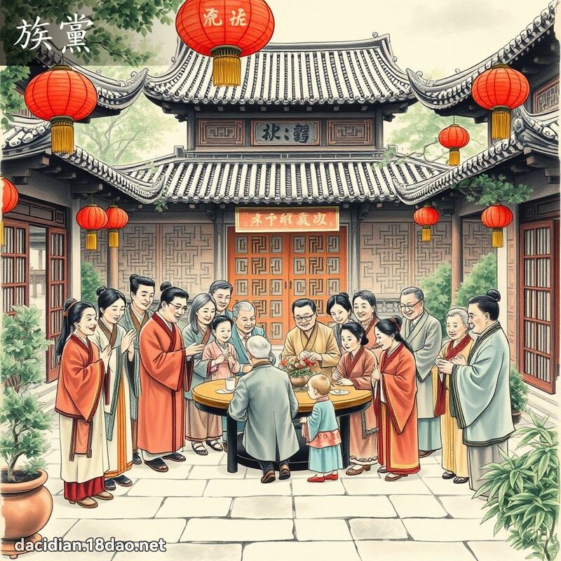 族黨 - 國語大辭典配圖