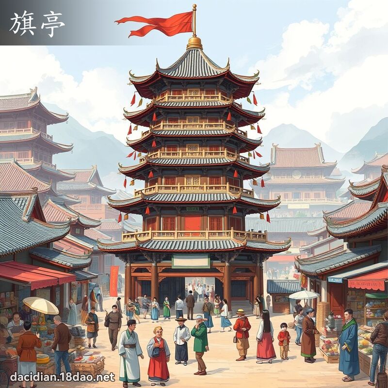 旗亭 - 国语大辞典配图