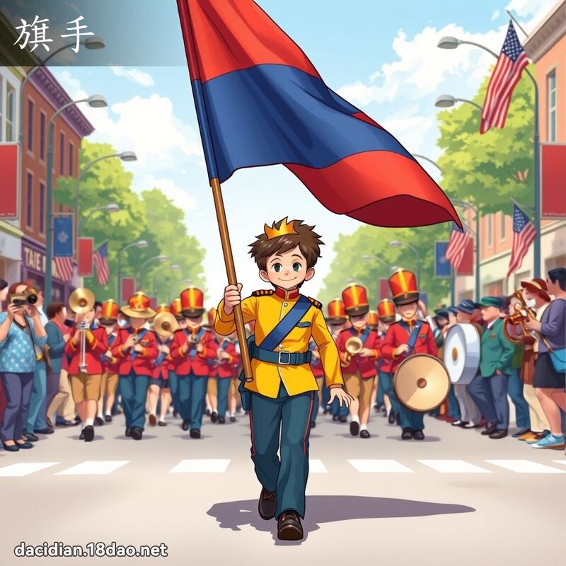 旗手 - 国语大辞典配图