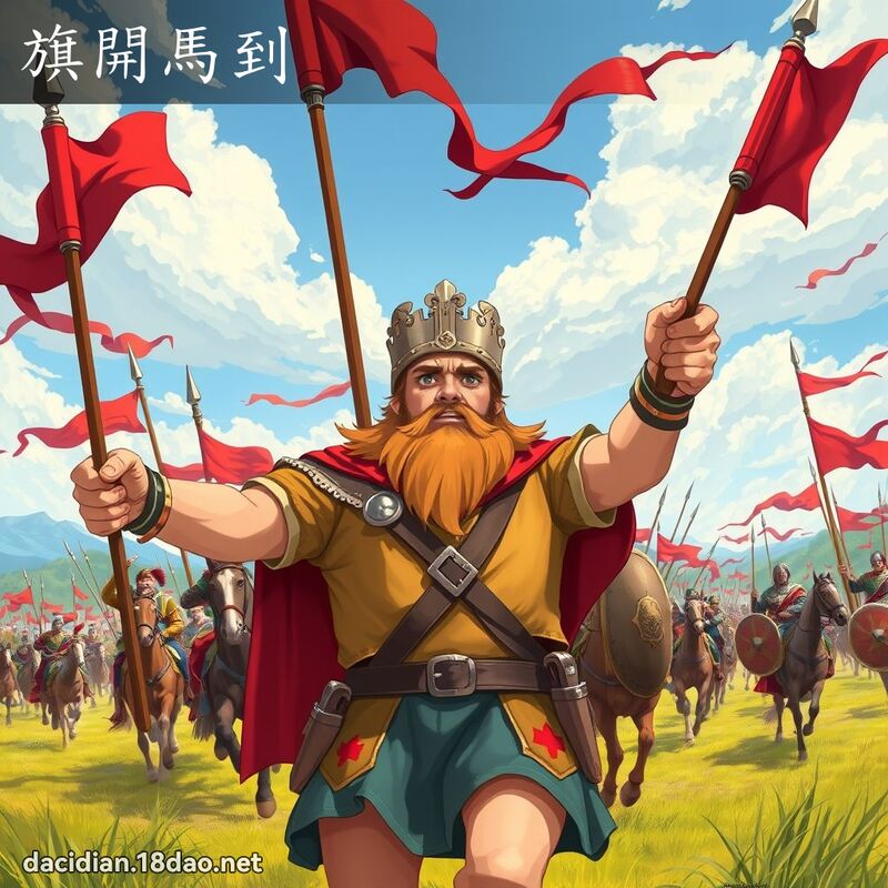 旗開馬到 - 國語大辭典配圖
