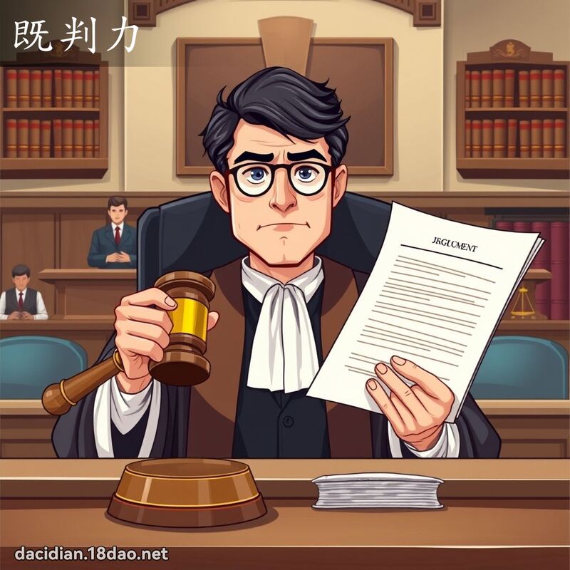 既判力 - 國語大辭典配圖