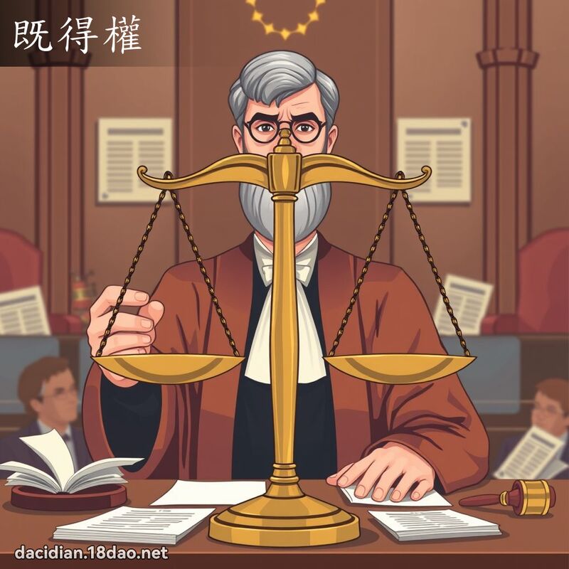 既得權 - 國語大辭典配圖