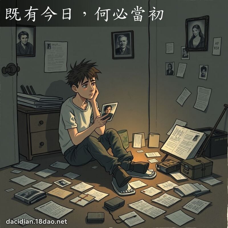 既有今日，何必當初 - 國語大辭典配圖