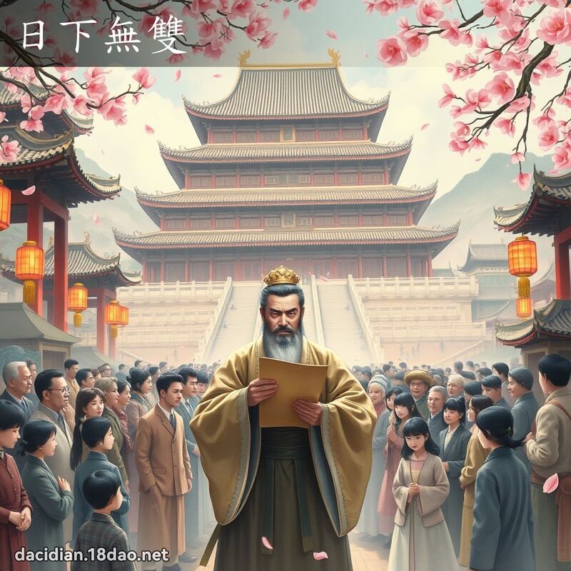 日下无双 - 国语大辞典配图