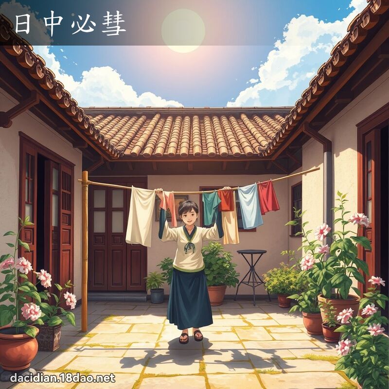日中必彗 - 國語大辭典配圖