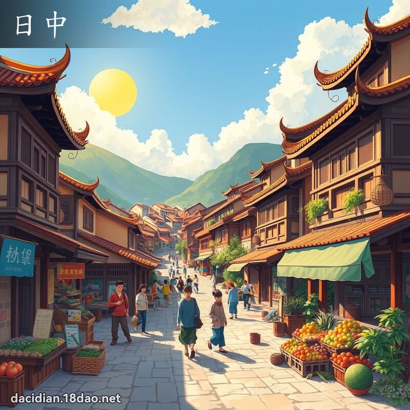 日中 - 国语大辞典配图