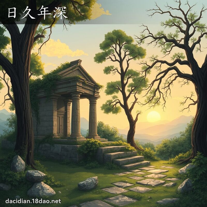日久年深 - 國語大辭典配圖