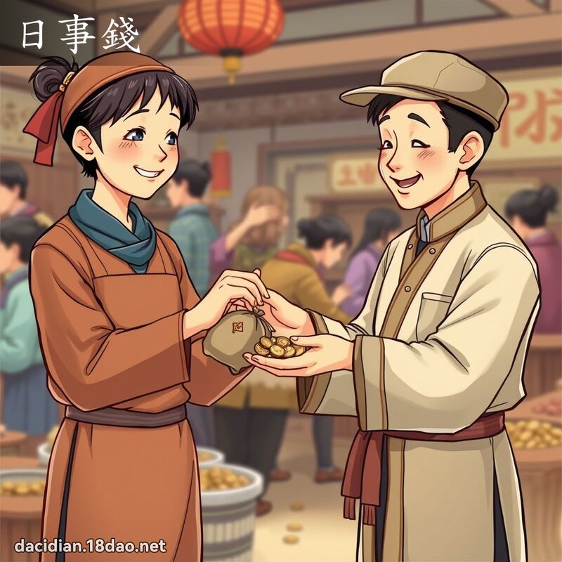 日事钱 - 国语大辞典配图