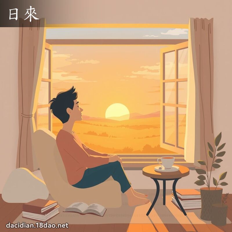 日来 - 国语大辞典配图