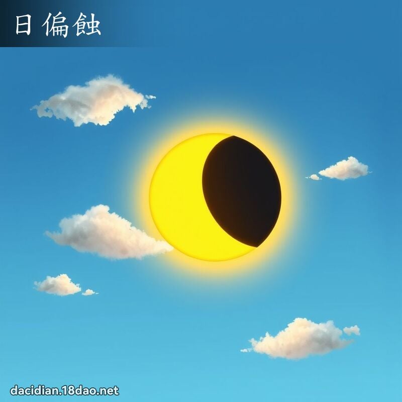 日偏蚀 - 国语大辞典配图