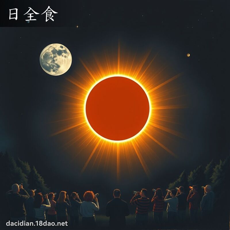 日全食 - 國語大辭典配圖