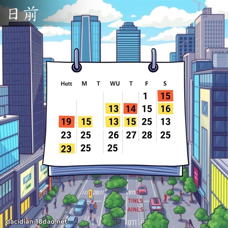 日前 - 國語大辭典配圖