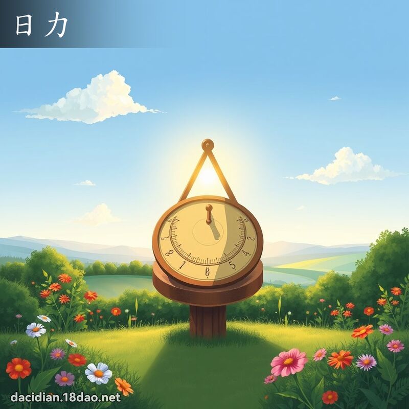 日力 - 國語大辭典配圖