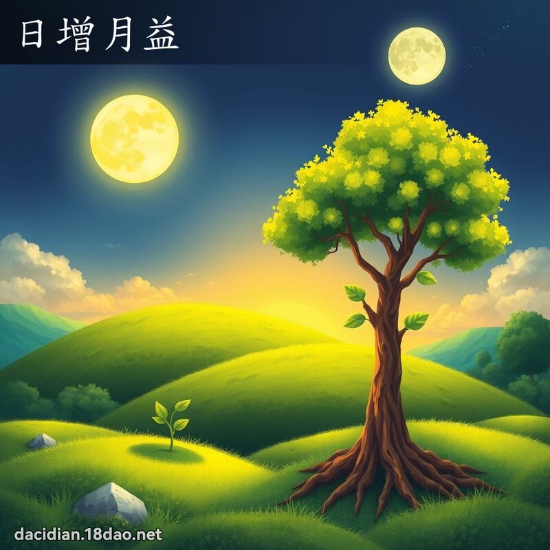 日增月益 - 國語大辭典配圖