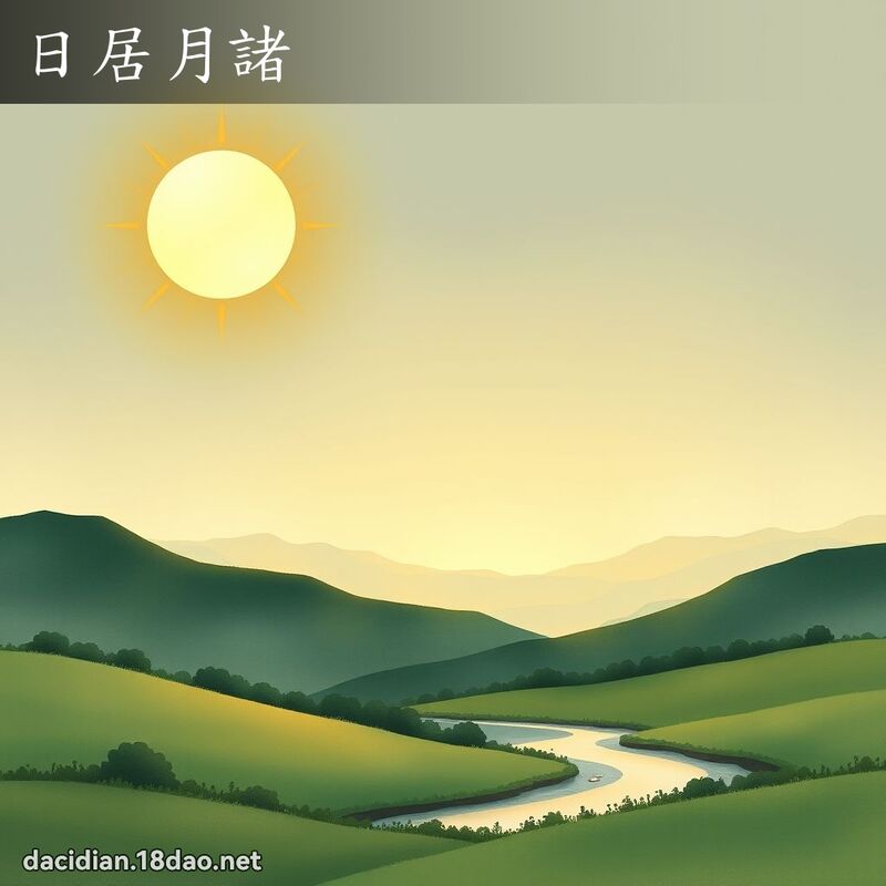 日居月诸 - 国语大辞典配图